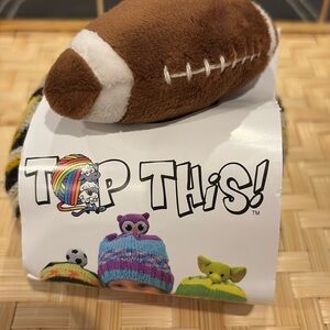 Top This DMC Yarn Football Stocking Hat Kit.​